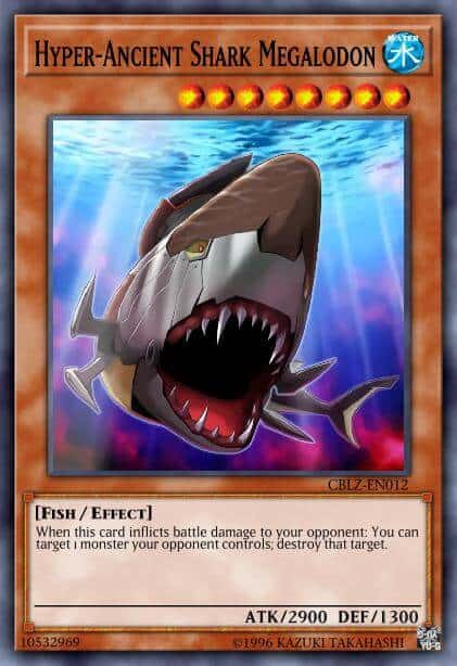 Hyper-Ancient Shark Megalodon - (Battle Pack 2 War of the Giants) - (BP02-EN121) - (Mosaic Rare)