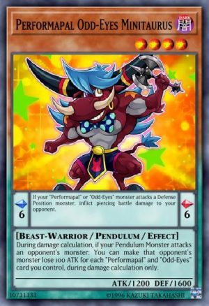 Performapal Odd-Eyes Minitaurus - (Battles of Legend Light's Revenge) - (BLLR-EN002) - (Ultra Rare)