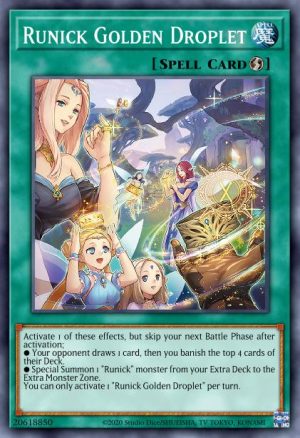 Runick Golden Droplet - (Tactical Masters) - (TAMA-EN035) - (Super Rare)