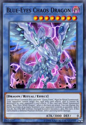 Blue-Eyes Chaos Dragon - (Legendary Duelists White Dragon Abyss) - (LED3-EN001) - (Ultra Rare)
