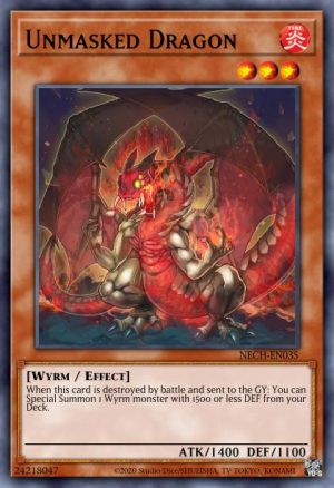 Unmasked Dragon - (Egyptian God Deck Obelisk the Tormentor) - (EGO1-EN016) - (Common)