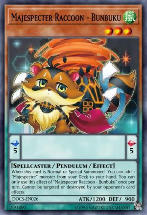 Majespecter Raccoon - Bunbuku - (Maze of Millennia) - (MZMI-EN072) - (Super Rare)