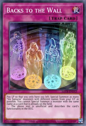 Backs to the Wall - (Force of the Breaker) - (FOTB-EN052) - (Common)