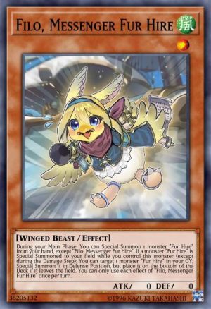 Filo, Messenger Fur Hire - (Dark Neostorm) - (DANE-EN015) - (Rare)