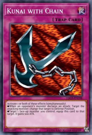Kunai with Chain - (Battle Pack 2 War of the Giants) - (BP02-EN198) - (Mosaic Rare)