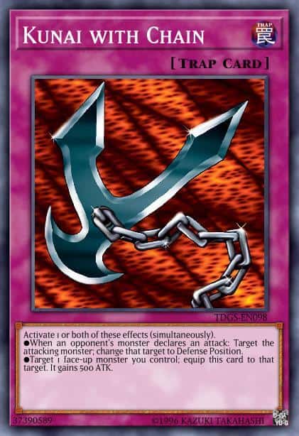 Kunai with Chain - (Battle Pack 2 War of the Giants) - (BP02-EN198) - (Mosaic Rare)