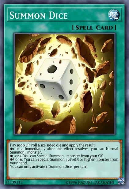 Summon Dice - (Battles of Legend Relentless Revenge) - (BLRR-EN002) - (Ultra Rare)