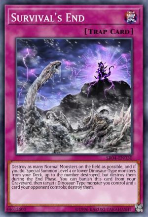 Survival's End - (Dinosmasher's Fury Structure) - (SR04-EN030) - (Super Rare)