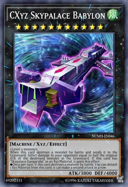 CXyz Skypalace Babylon - (Number Hunters) - (NUMH-EN046) - (Secret Rare)