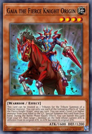 Gaia the Fierce Knight Origin - (2021 Tin of Ancient Battles) - (MP21-EN096) - (Rare)