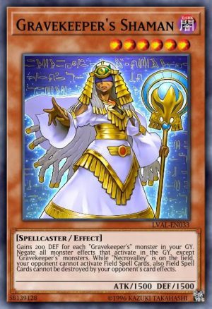 Gravekeeper's Shaman - (Legacy of the Valiant) - (LVAL-EN033) - (Super Rare)