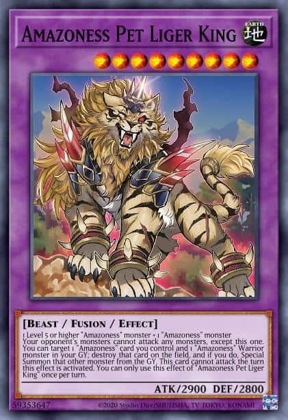 Amazoness Pet Liger King - (Darkwing Blast) - (DABL-EN098) - (Common)