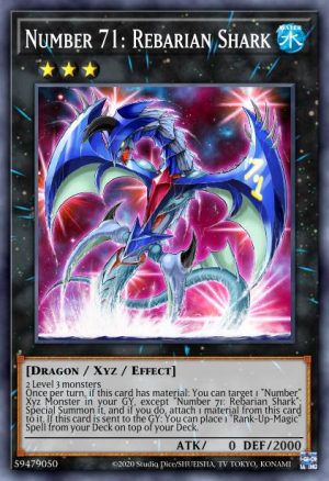 Number 71: Rebarian Shark - (2017 Mega-Tins) - (CT14-EN005) - (Super Rare)