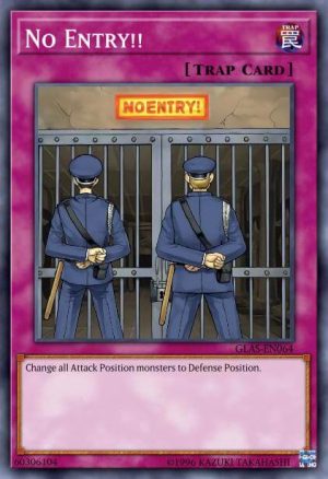 No Entry!! - (Battle Pack 3 Monster League) - (BP03-EN204) - (Shatterfoil Rare)