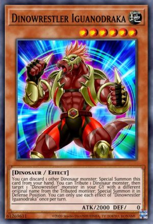 Dinowrestler Iguanodraka - (2022 Tin of the Pharaoh's Gods) - (MP22-EN182) - (Common)