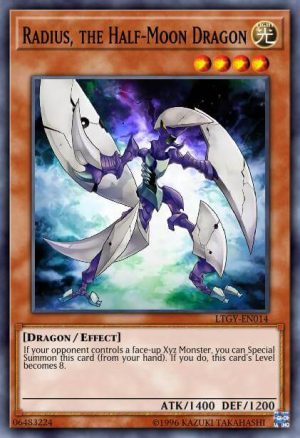 Radius, the Half-Moon Dragon - (Lord of the Tachyon Galaxy) - (LTGY-EN014) - (Common)