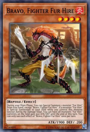 Bravo, Fighter Fur Hire - (Dark Saviors) - (DASA-EN019) - (Super Rare)