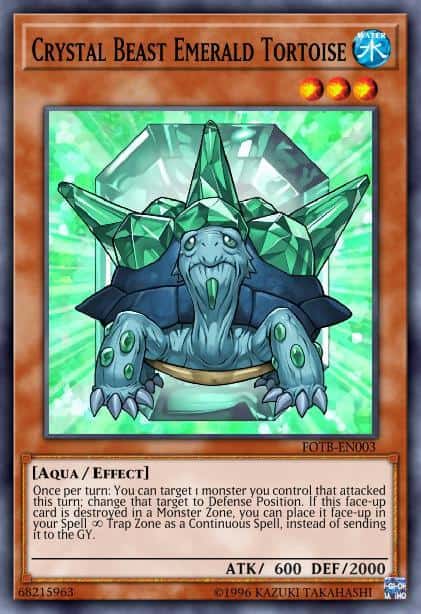 Crystal Beast Emerald Tortoise - (LC 2 The Duel Academy Years Mega Pack) - (LCGX-EN157) - (Common)