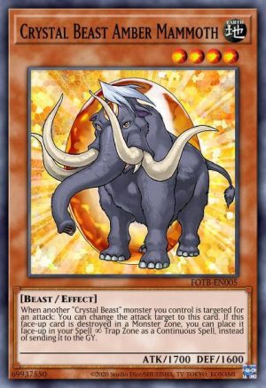 Crystal Beast Amber Mammoth - (Force of the Breaker) - (FOTB-EN005) - (Common)