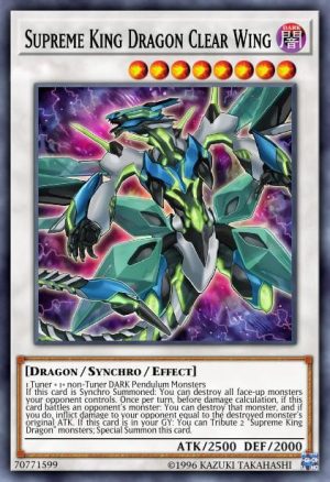Supreme King Dragon Clear Wing - (Code of the Duelist) - (COTD-EN039) - (Rare)