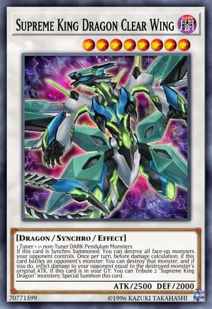 Supreme King Dragon Clear Wing - (Code of the Duelist) - (COTD-EN039) - (Rare)