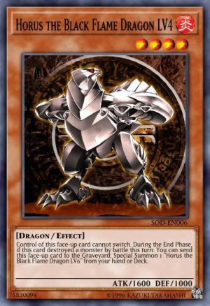 Horus the Black Flame Dragon LV4 - (Starter Kaiba Reloaded) - (YSKR-EN019) - (Common)