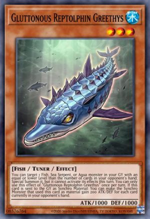 Gluttonous Reptolphin Greethys - (Phantom Rage) - (PHRA-EN027) - (Common)