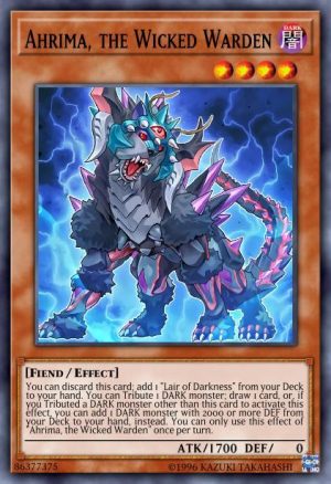 Ahrima, the Wicked Warden - (Egyptian God Deck Slifer the Sky Dragon) - (EGS1-EN016) - (Common)