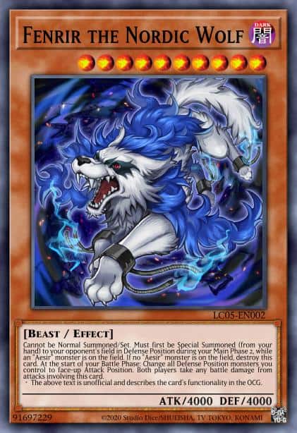 Fenrir the Nordic Wolf - (LC 5D's) - (LC05-EN002) - (Ultra Rare)