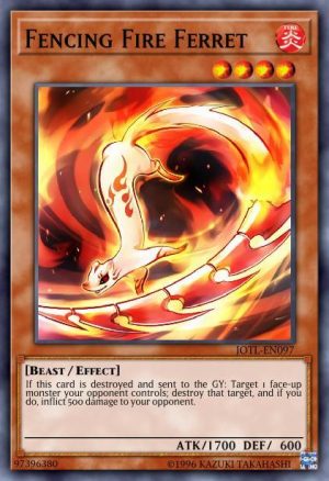 Fencing Fire Ferret - (Structure Soulburner) - (SDSB-EN017) - (Common)