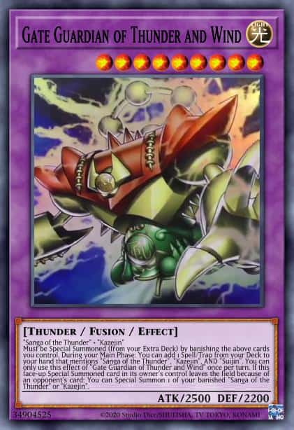 Gate Guardian of Thunder and Wind - (Maze of Memories) - (MAZE-EN004) - (Super Rare)