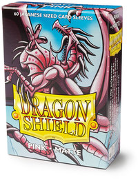 Dragon Shield Japanese Size Sleeves Matte Pink 60 Pack
