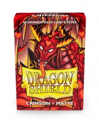 Dragon Shield Japanese Size Sleeves Matte Crimson 60 Pack