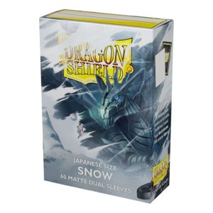 Dragon Shield Japanese Size Sleeves Matte Dual Sleeves Snow