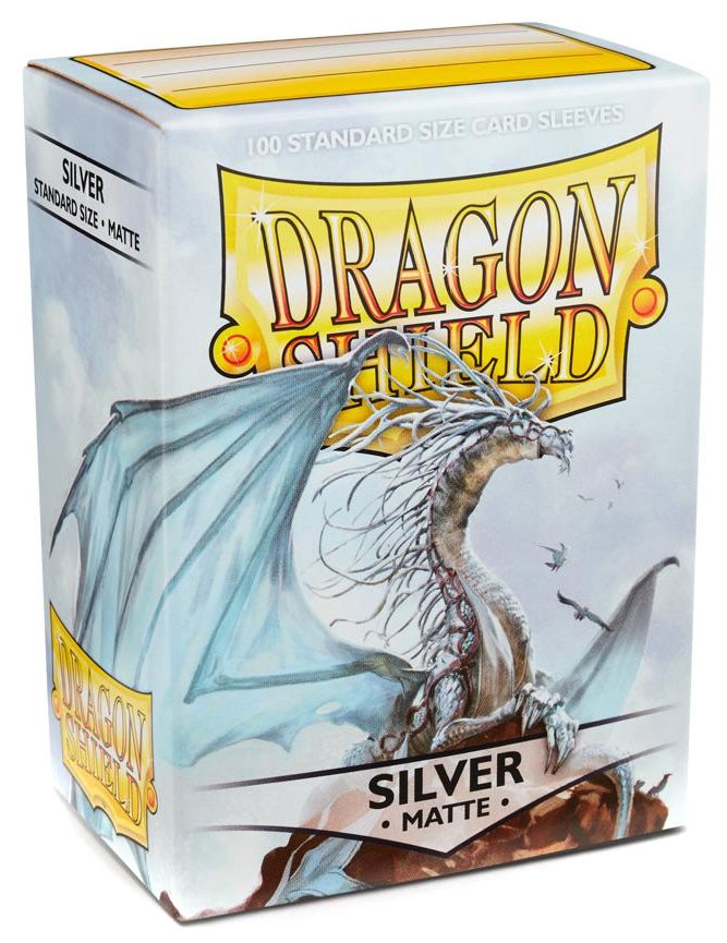 Dragon Shield Standard Sleeves Matte Silver 100 Pack