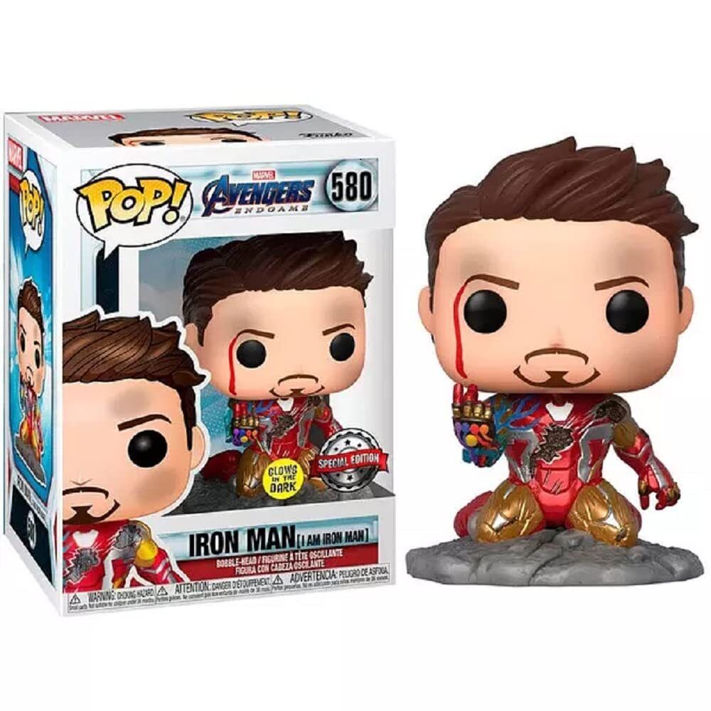 Funko Pop Iron Man (I Am Iron Man) (Metallic) (Glow In Dark)