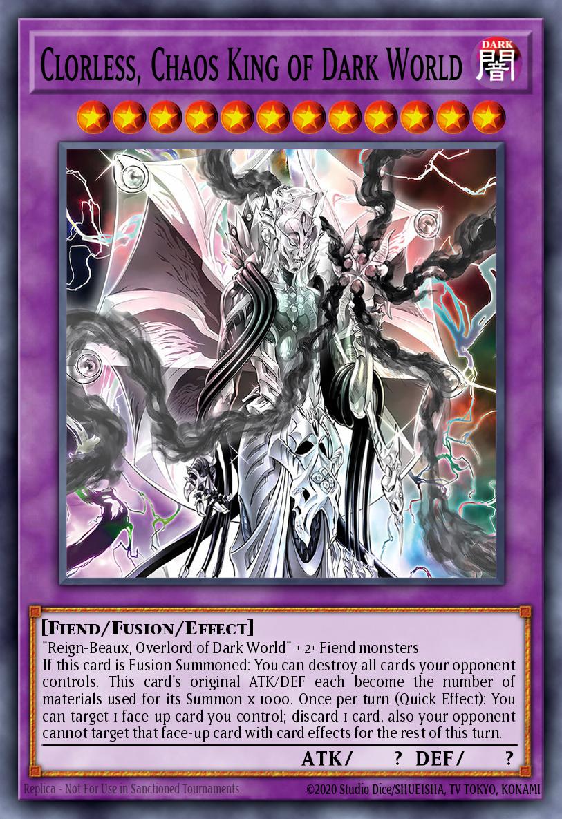 Clorless, Chaos King of Dark World - (Maze of Millennia) - (MZMI-EN014) - (Super Rare)