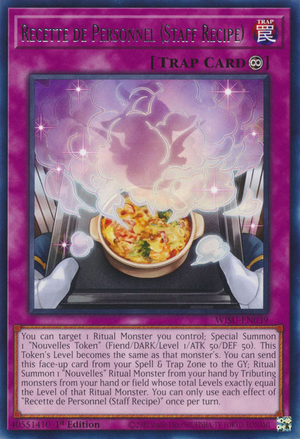 Recette de Personnel (Staff Recipe) - (Wild Survivors) - (WISU-EN039) - (Rare)