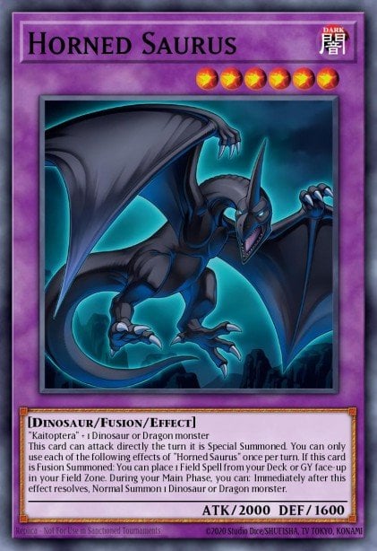 Horned Saurus - (Maze of Millennia) - (MZMI-EN013) - (Rare)