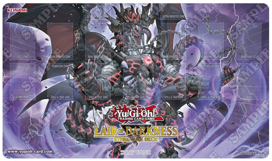 YuGiOh Lair of Darkness Trading Card Game Playmat (Used)