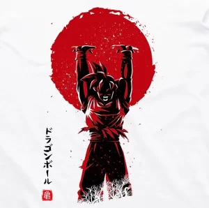 DBZ Goku Spirit Bomb T-Shirt White