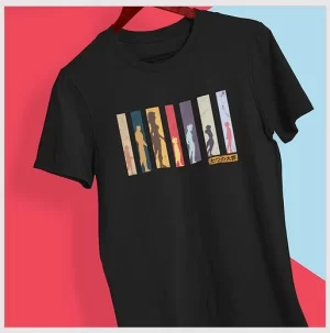 Seven Deadly Sins Panels T-Shirt Black