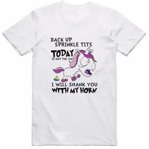 Not Today Unicorn T-Shirt White