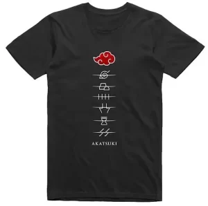 Naruto Akatsuki T-Shirt Black