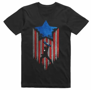 Avengers Capt America T-shirt Black