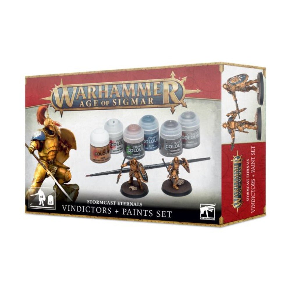 Warrhammer Age Of Sigmar - Stormcast Eternals Vindictors Paint Set