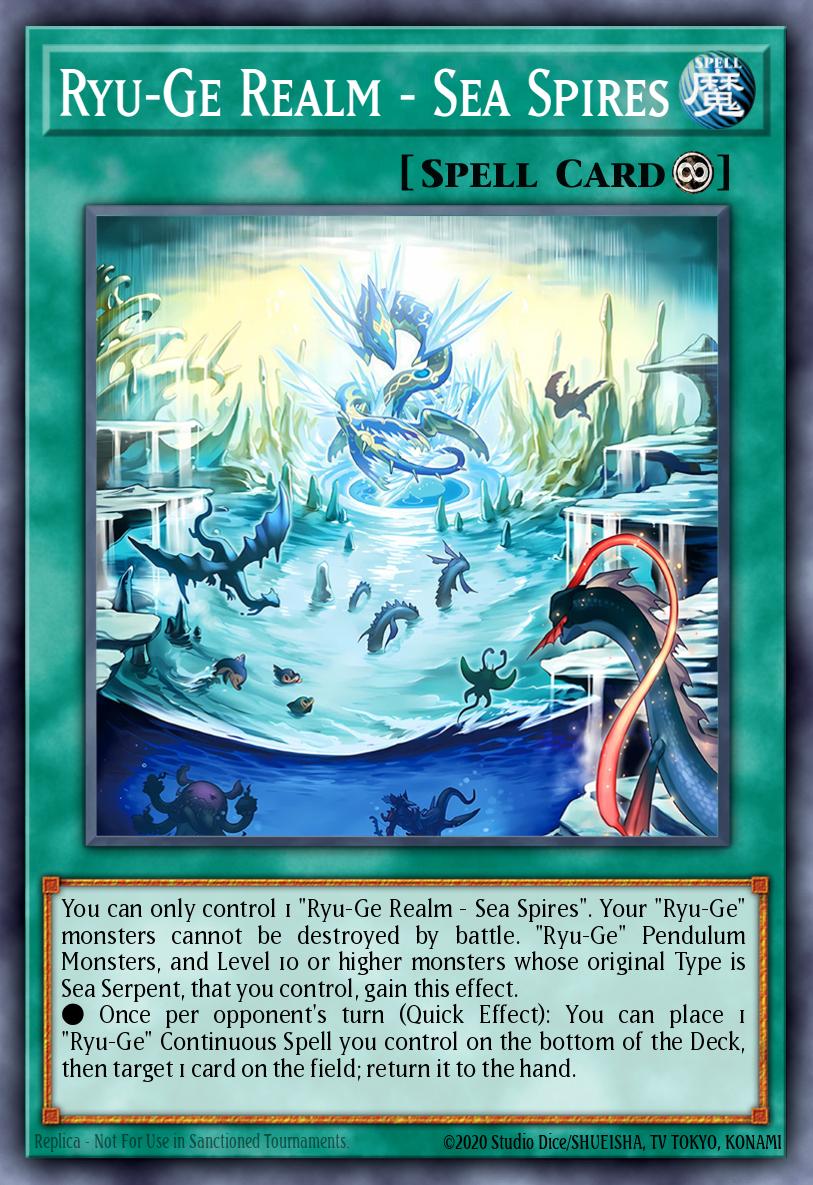Ryu-Ge Realm - Sea Spires - (Rare)- (Crossover Breakers) - (CRBR-EN038)